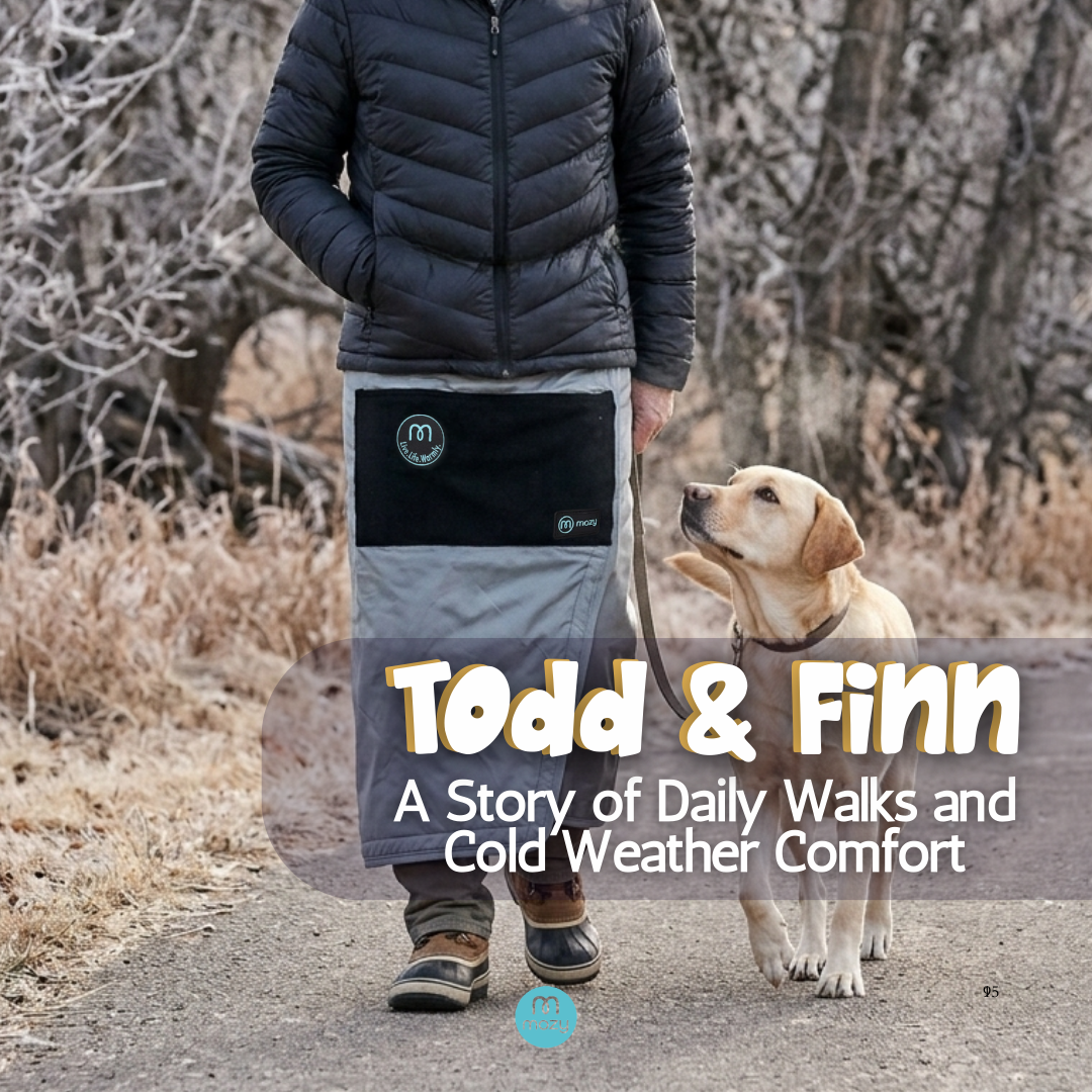 Todd and Finn: A Story of Daily Walks and Cold Weather Comfort