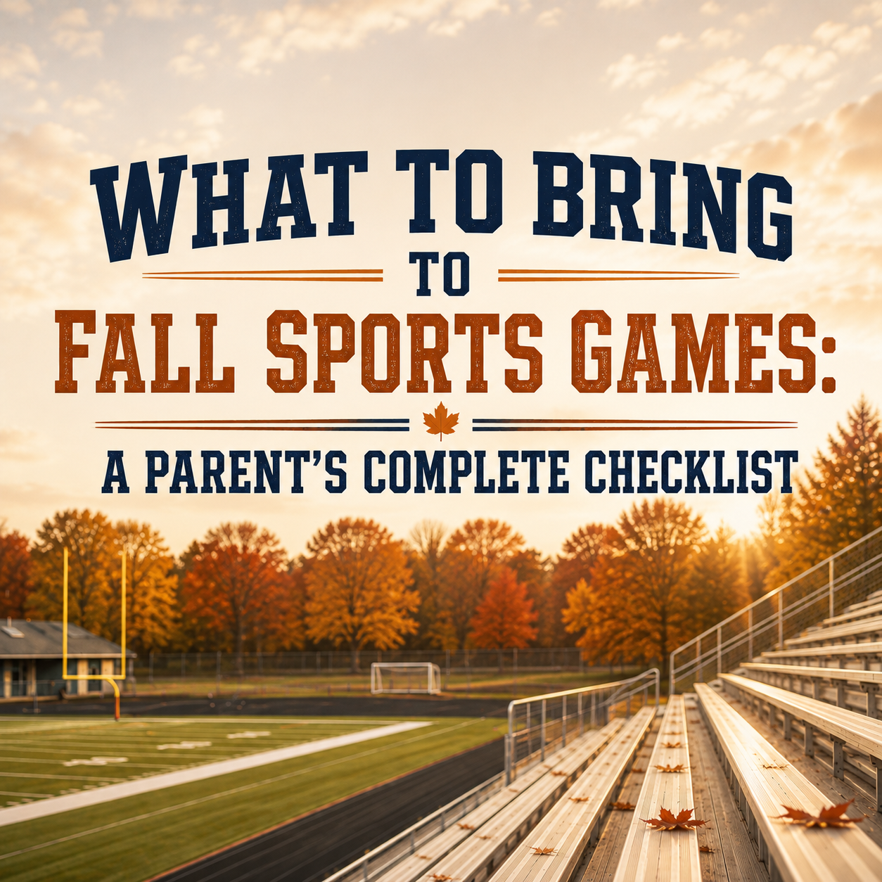 What to Bring to Fall Sports Games: A Parent's Complete Checklist
